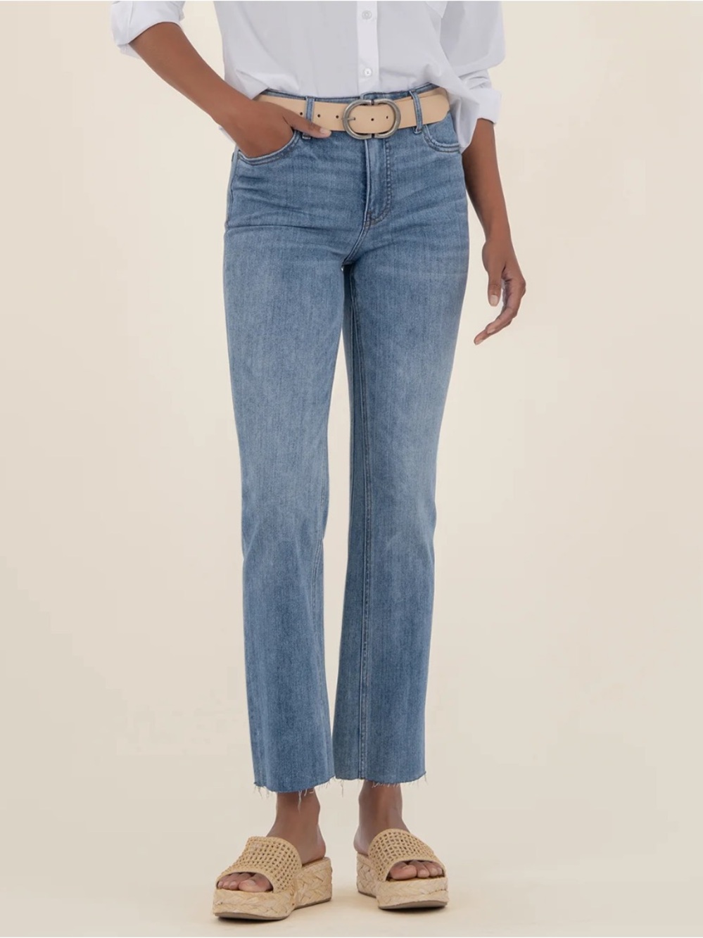 Kut From the Kloth Kelsey Fab Ab Ankle Flare Jeans